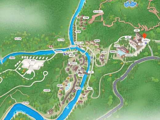 宁武结合景区手绘地图智慧导览和720全景技术，可以让景区更加“动”起来，为游客提供更加身临其境的导览体验。